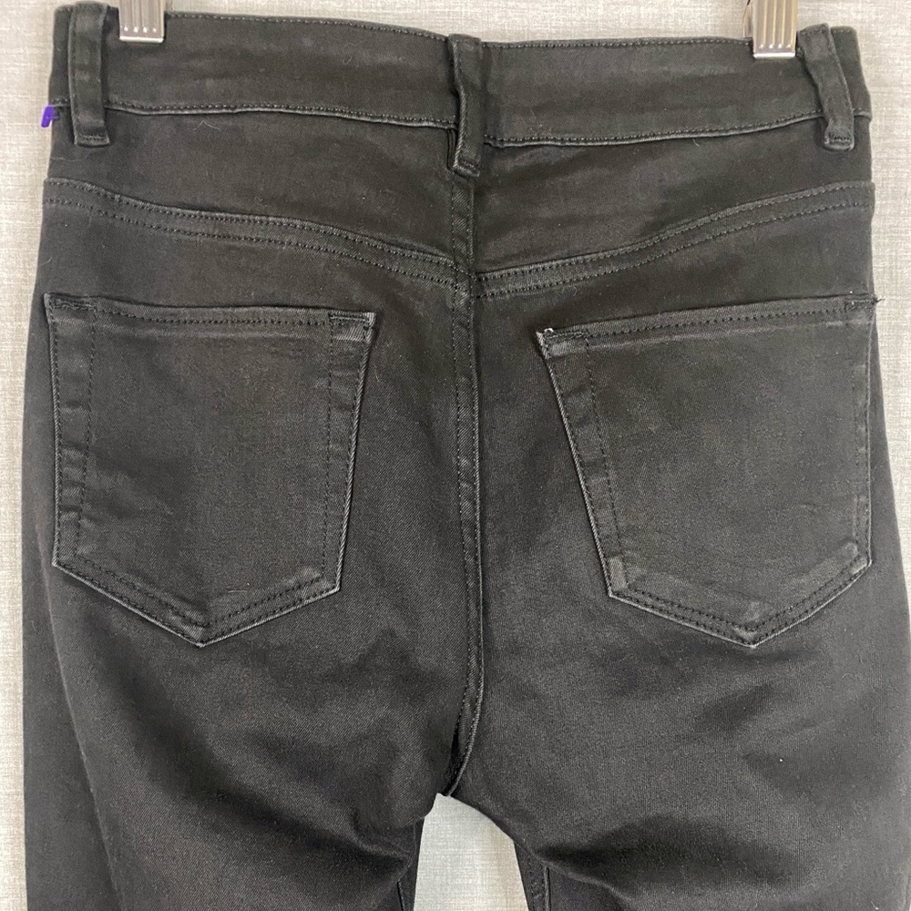 ASOS Women’s Mid-Rise Slim Straight Pant in Black Size 24/25 - Picture 5 of 6